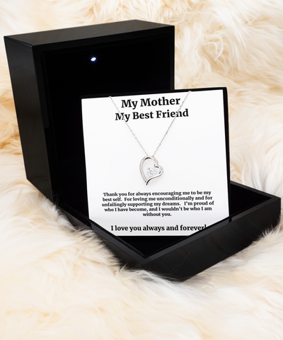 Image of My Mother My Best Friend Necklace, Gift For Mom From Son or Daughter